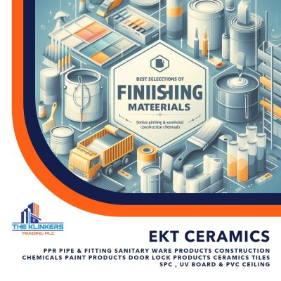 EKT CERAMICS BEST SELECTIONS OF FINISHING MATERIALS, paint, sanitary